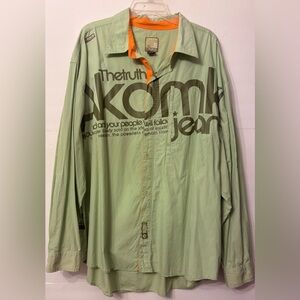 Akademiks  AKDMKS  "In Pursuit Of Truth"Long Sleeve Shirt  Sz XXL VINTAGE